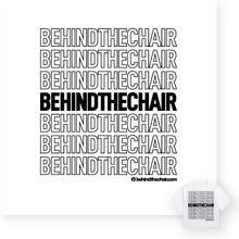 Load image into Gallery viewer, Behindthechair Repeating Logo Cropped T-Shirt
