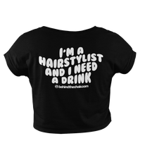 Load image into Gallery viewer, I Need a Drink Cropped T-Shirt