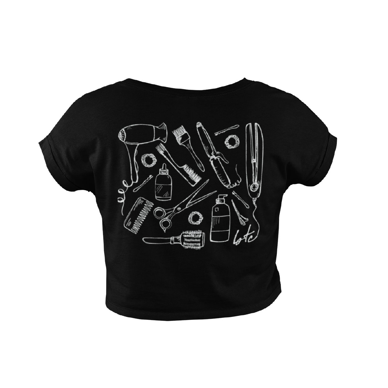 Doodle Cropped T-Shirt – Behindthechair