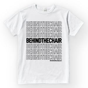 Behindthechair Repeating Logo T-Shirt