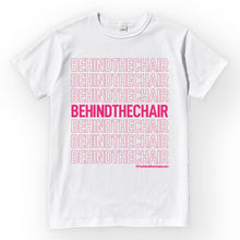 Load image into Gallery viewer, Behindthechair Repeating Logo T-Shirt