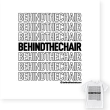 Load image into Gallery viewer, Behindthechair Repeating Logo T-Shirt
