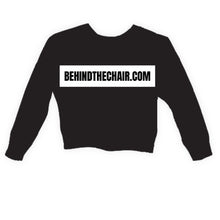 Load image into Gallery viewer, Behindthechair.com Cropped Sweatshirt