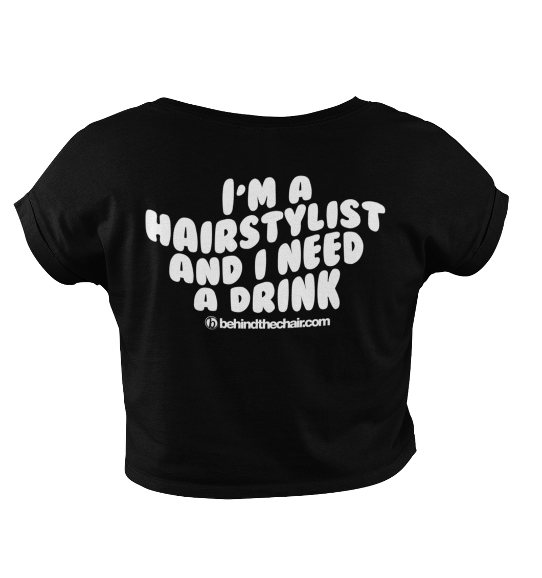 I Need a Drink Cropped T-Shirt
